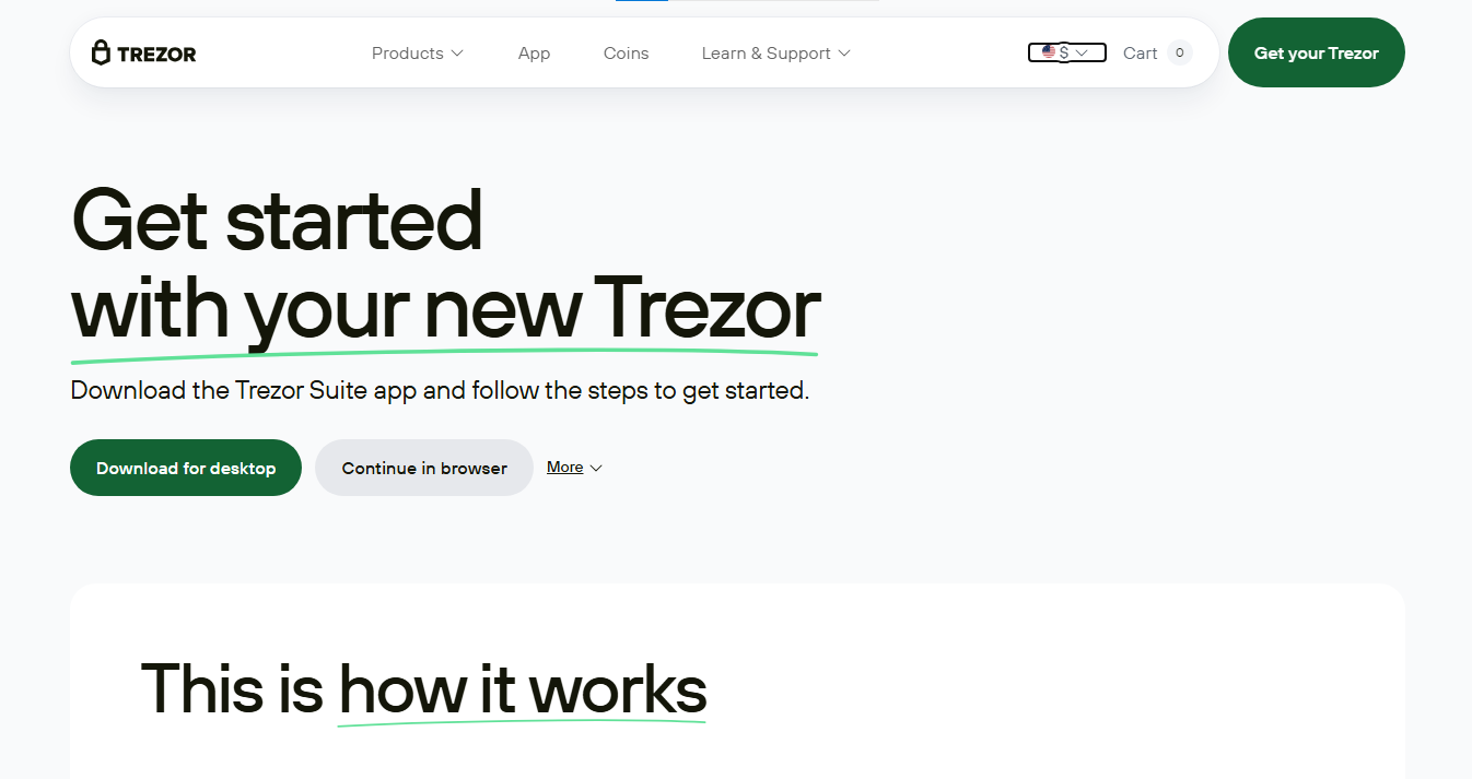 Trezor banner